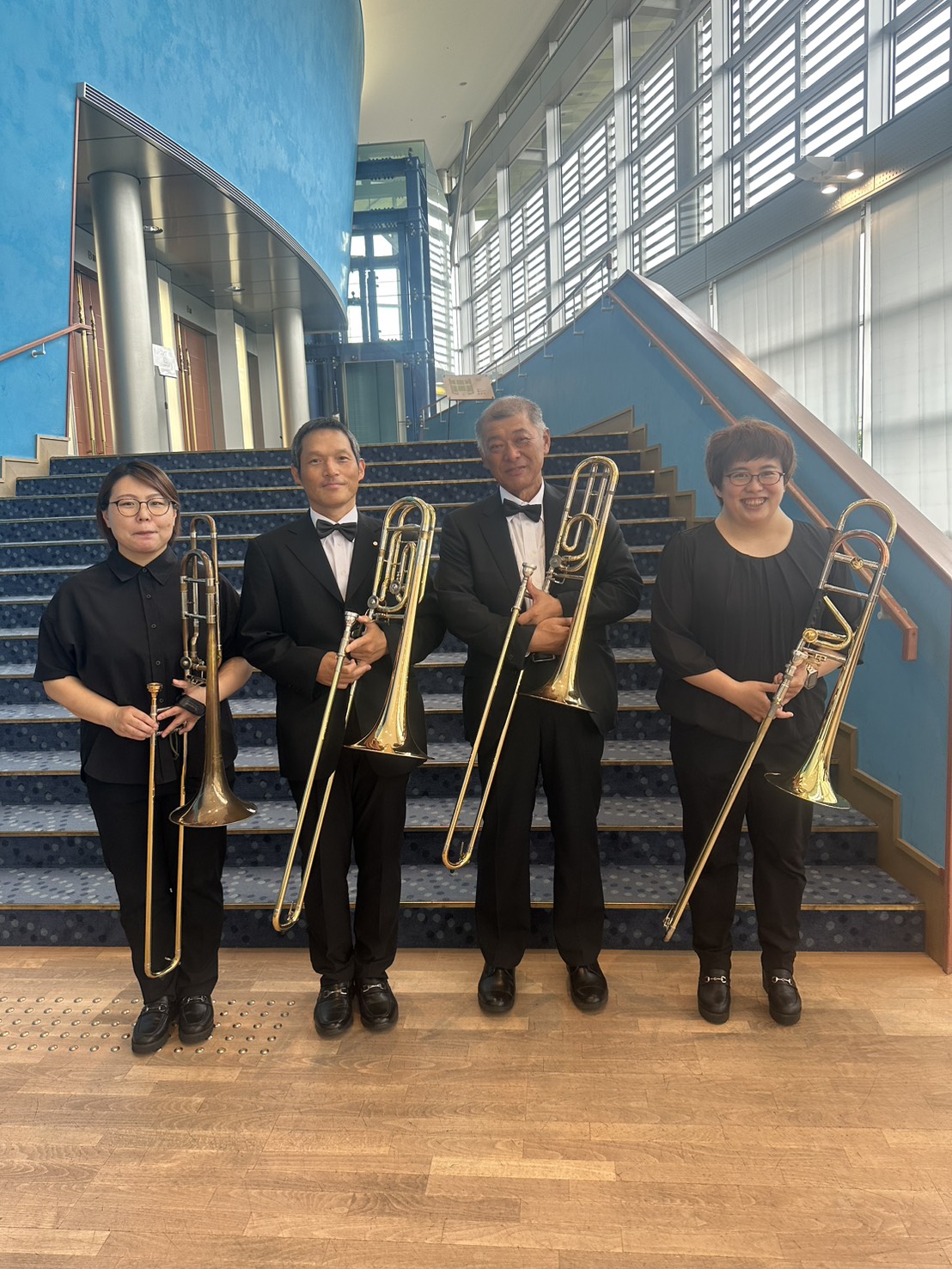 トロンボーンパートのメンバー写真