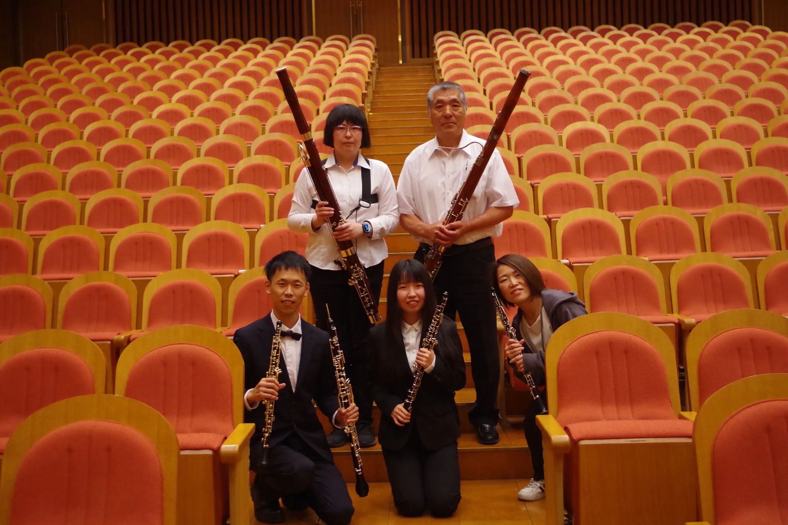 オーボエ・ファゴットパートのメンバー写真