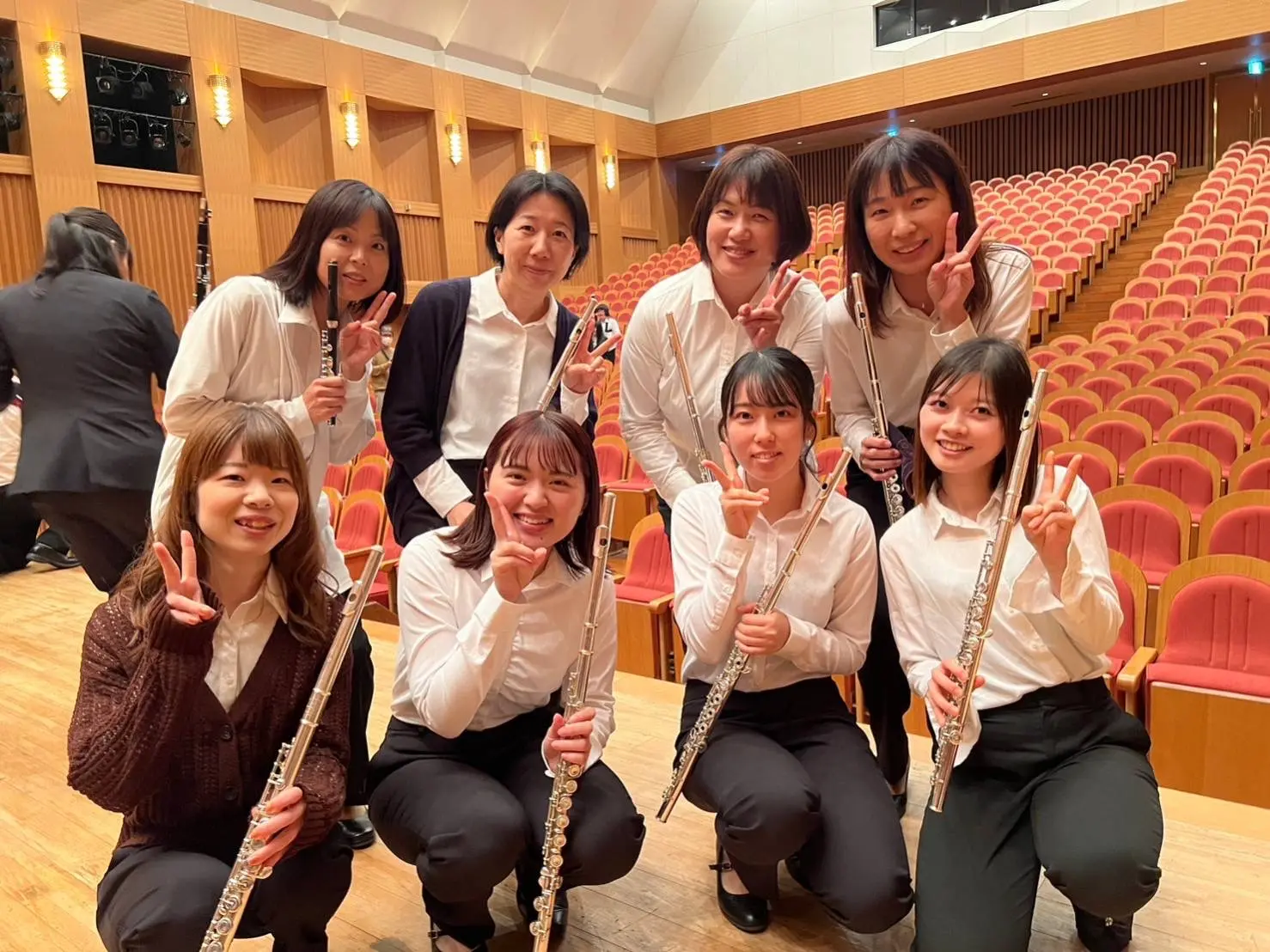 フルートパートのメンバー写真