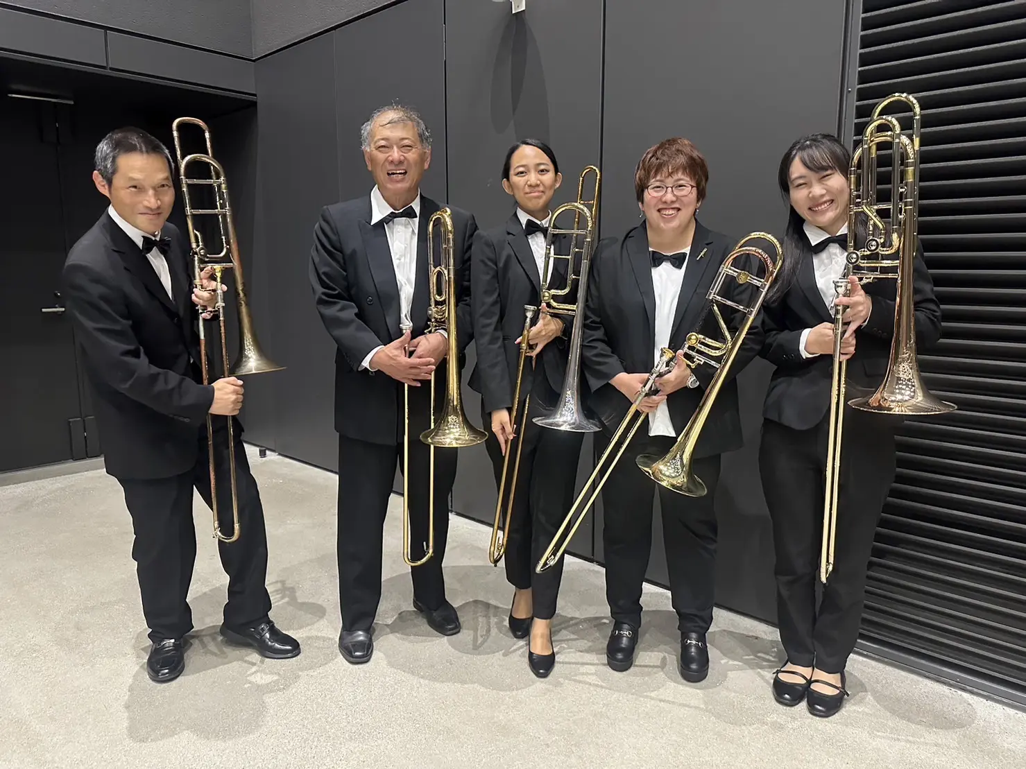トロンボーンパートのメンバー写真